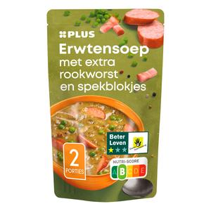 PLUS Soep in zak erwtensoep