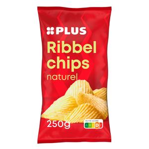 PLUS Ribbelchips naturel