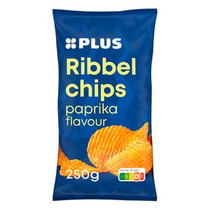 PLUS Ribbelchips paprika