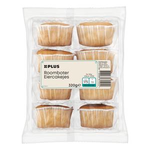 PLUS Roomboter eiercakejes