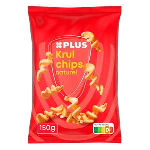 PLUS Krulchips Naturel
