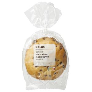 PLUS Schotel eierkoeken met rozijnen