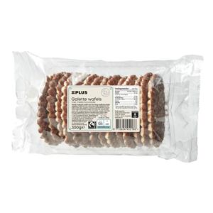 PLUS Galetten wafels choco Fairtrade