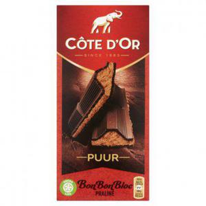 Côte d'Or Bonbonbloc chocolade reep praliné puur