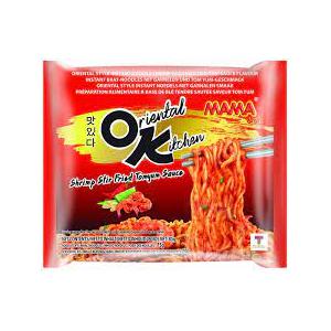 Mama Oriental Kitchen roergebakken noodles met tom yum saus en garnalen