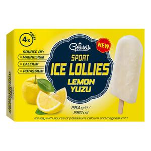 Gelatelli Sport ijslollies lemon-yuzu