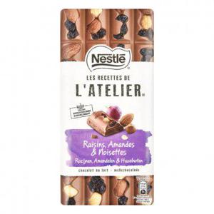 L'Atelier Melk chocolade reep rozijn hazelnoot