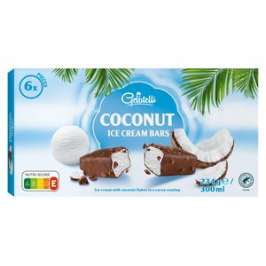 Gelatelli Coconut ice cream bars