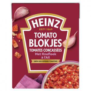 Heinz Tomaten blokjes met knoflook