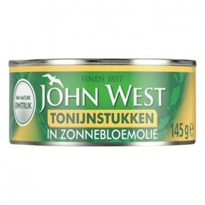 John West Tonijnstukken in zonnebloemolie