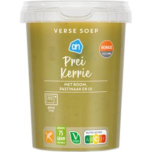 AH Verse soep prei kerrie