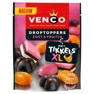 Venco Droptoppers zoet & fruitig