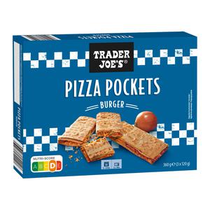 Trader Joe's Pizza pockets burger