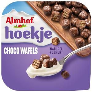 Almhof Hoekje choco wafels naturel yoghurt