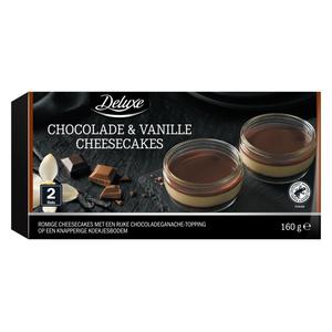 Deluxe Chocolade & vanille cheesecakes