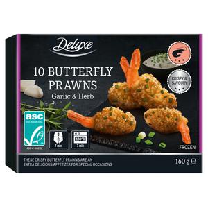 Deluxe Butterfly garnalen garlic & herb