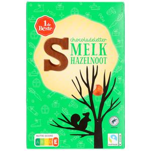 1 de Beste Chocoladeletter melk-hazelnoot s