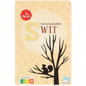 1 de Beste Chocoladeletter wit s