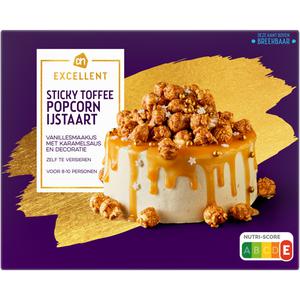 AH Excellent Sticky toffee popcorn ijstaart