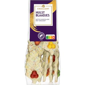 AH Excellent Hulstblaadjes witte chocolade discodip