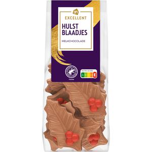 AH Excellent Hulstblaadjes melkchocolade
