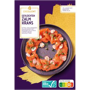AH Excellent Gevlochten zalm krans