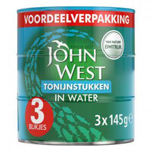 John West Tonijnstukken water