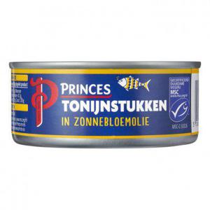 Princes Tonijnstukken in zonnebloemolie