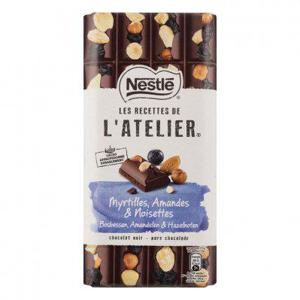 L'Atelier Pure chocolade reep bosbes hazelnoot