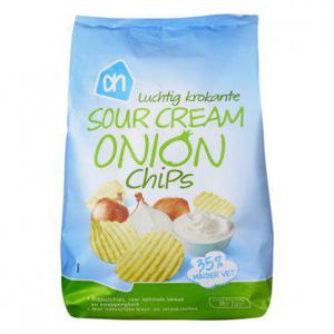 AH Luchtig krokante sour cream onion chips