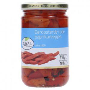 Royal Geroosterde paprika in reepjes