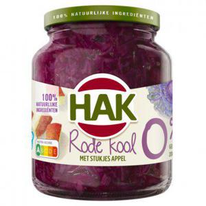 Hak Rode kool met appel 0%