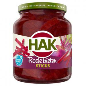 Hak Rode bieten sticks zoetzuur