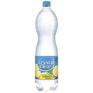 Crystal Clear Sparkling lemon fles