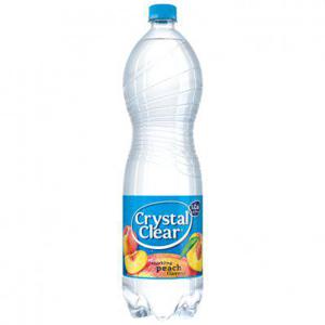 Crystal Clear Sparkling peach fles