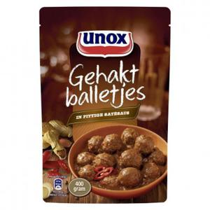 Unox Gehaktballetjes in pittige satésaus