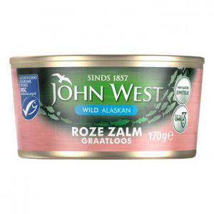 John West Wilde roze zalm zonder vel en graat MSC