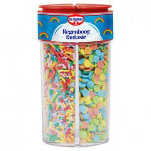 Dr. Oetker Regenboogfantasie taart versiering