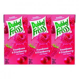 DubbelFrisss Framboos & cranberry multipack