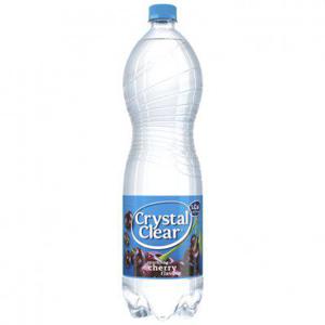 Crystal Clear Sparkling cherry fles