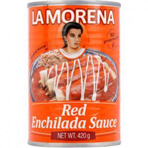 La Morena Rode enchillada saus