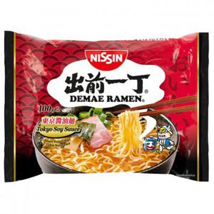 Nissin Demae ramen Tokyo soja saus