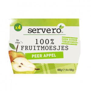 Servero 100% Fruitmoes peer appel