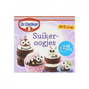 Dr. Oetker Suikeroogjes cupcake taart versiering