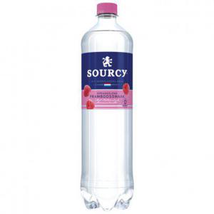 Sourcy Rood mineraalwater framboos fles