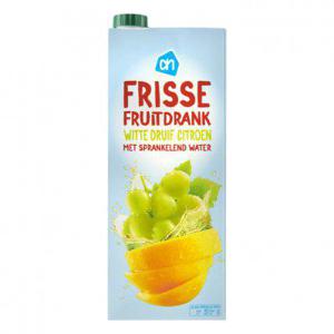 AH Frisse fruitdrank witte druif-citroen