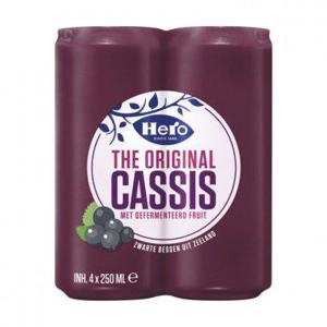 Hero Cassis blikjes frisdrank 4pack