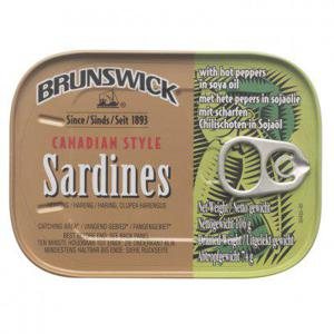 Brunswick Sardines hot peppers