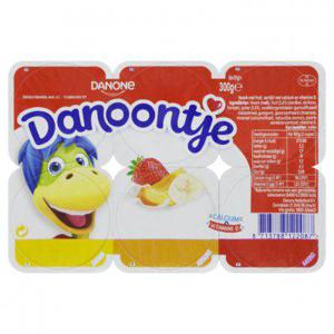 Danone Danoontje banaan aardbei abrikoos