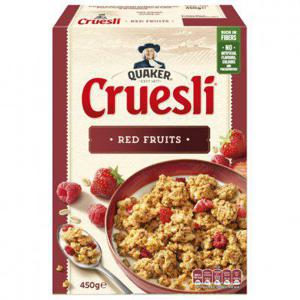 Quaker Cruesli rood fruit